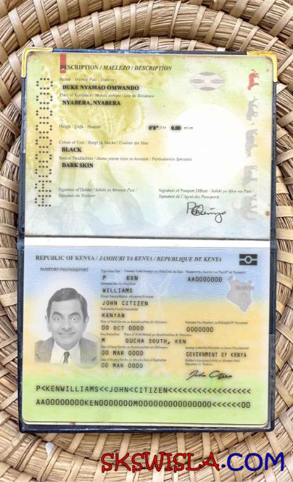 Kenia paszport (2017-obecnie) wygląd zdjęcia pliki PSD, skan i fotografowany obraz